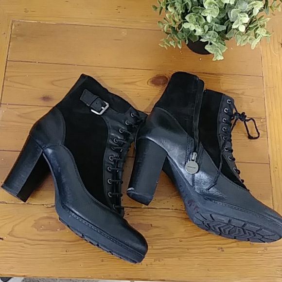 Geox Shoes - combat  black BOOTS